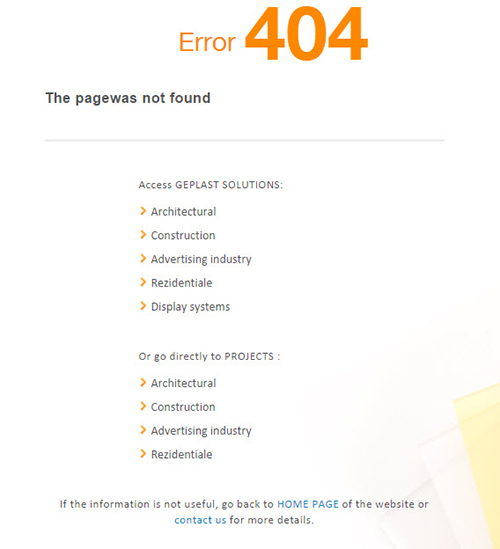 自定义404页面举例